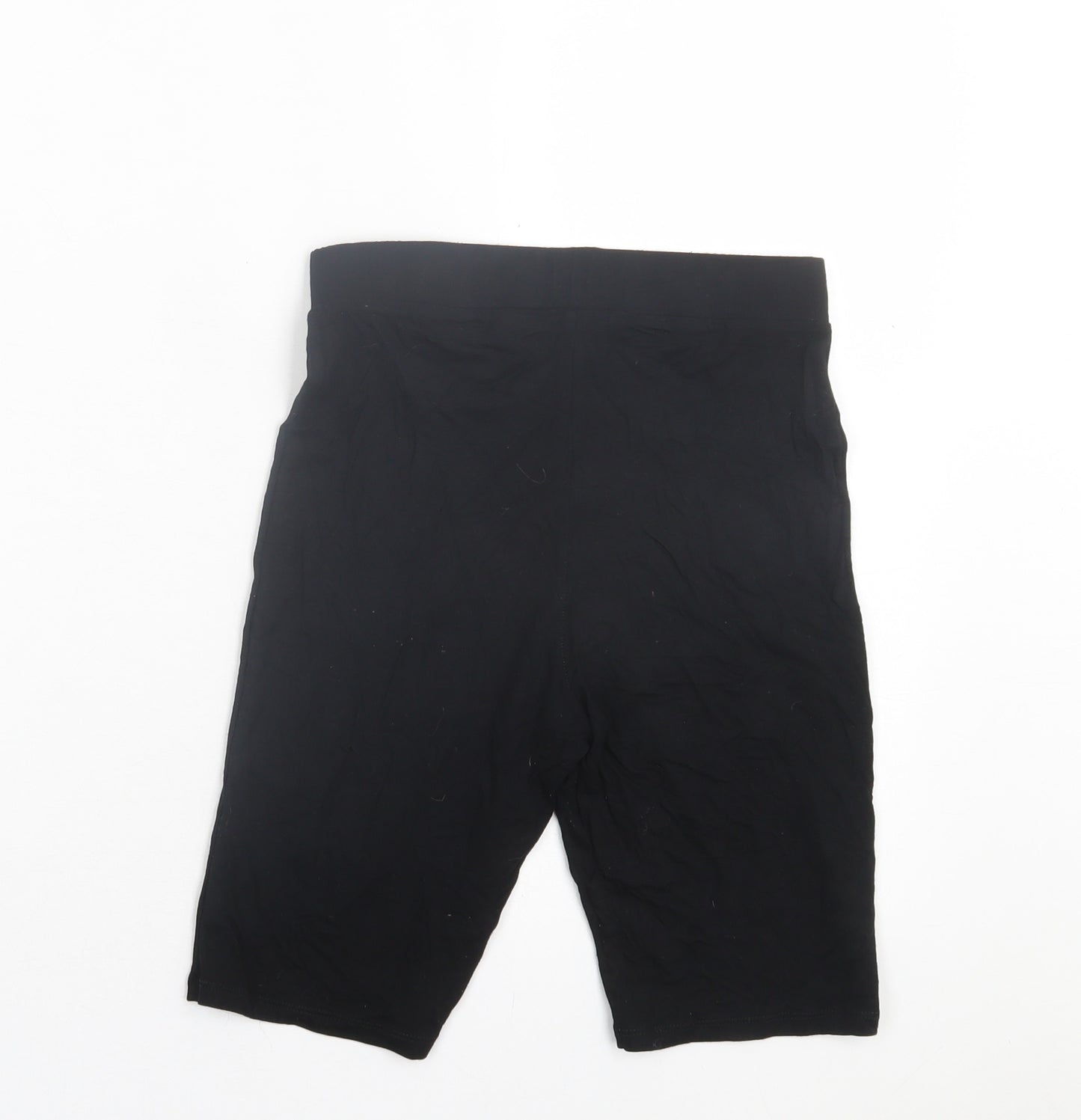 COLLUSION Womens Black Viscose Bermuda Shorts Size 8 L8 in Regular Pull On