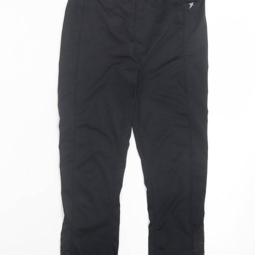 Primark Womens Black Polyester Cropped Leggings Size 6 L20 in Regular Pullover