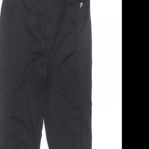 Primark Womens Black Polyester Cropped Leggings Size 6 L20 in Regular Pullover