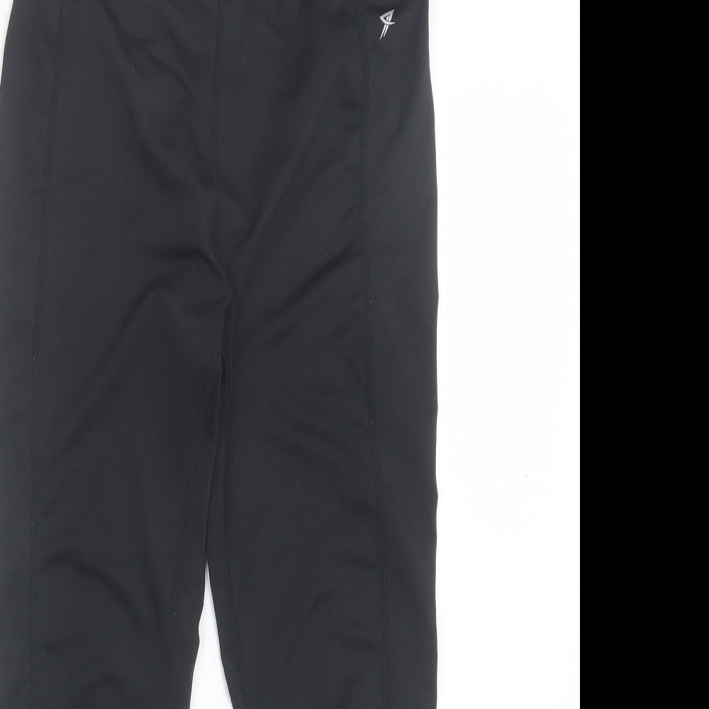 Primark Womens Black Polyester Cropped Leggings Size 6 L20 in Regular Pullover