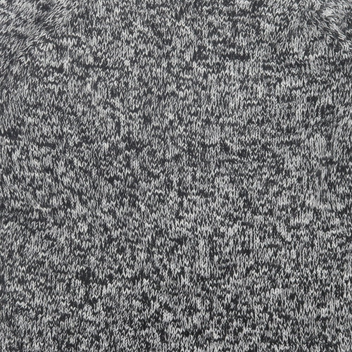 Heart & Soul Womens Grey Crew Neck Acrylic Pullover Jumper Size 12