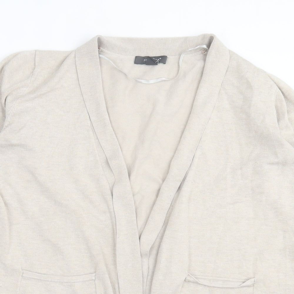 Primark Womens Beige V-Neck Polyester Cardigan Jumper Size L