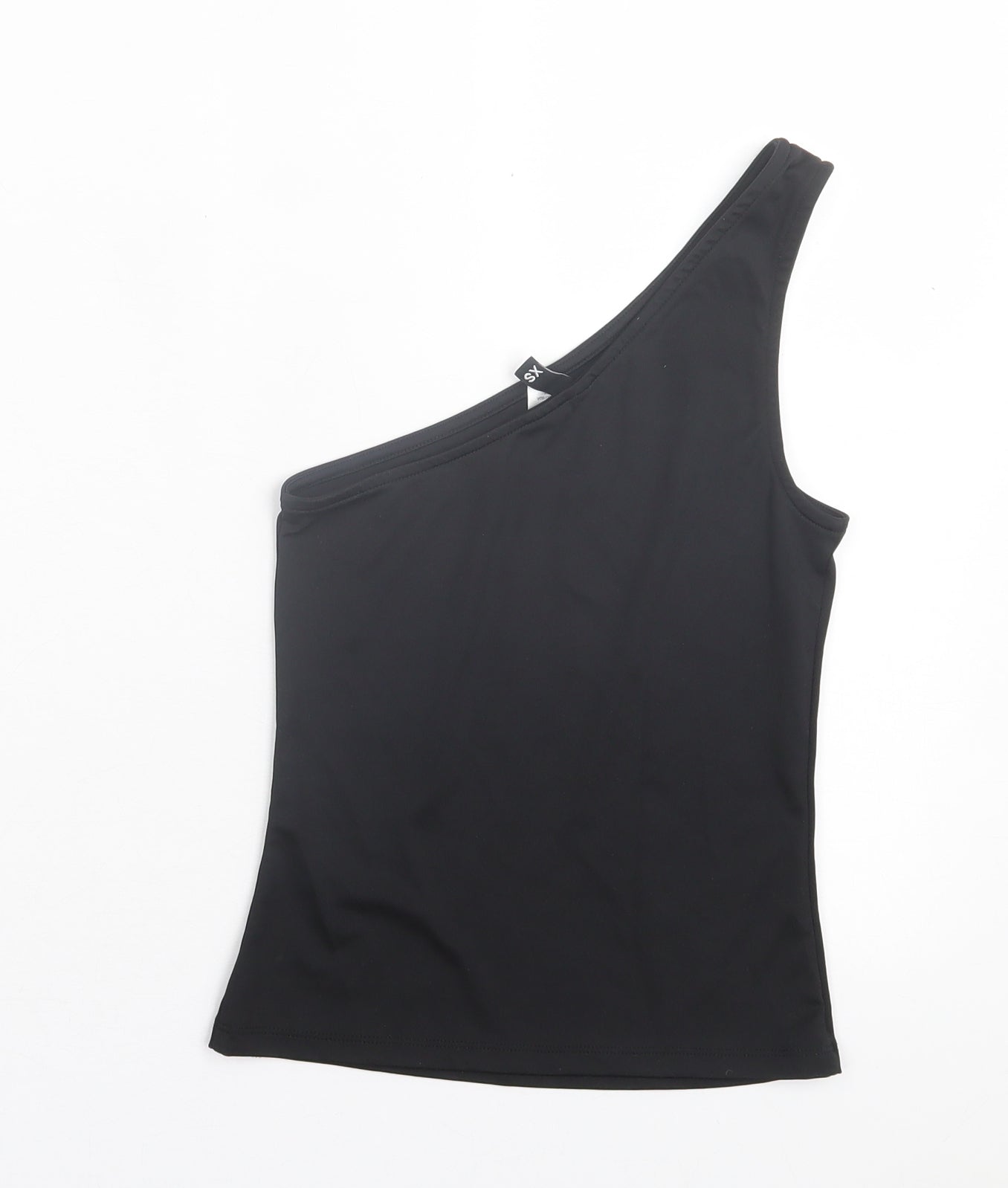 H&M Womens Black Polyester Basic Tank Size XS Off the Shoulder