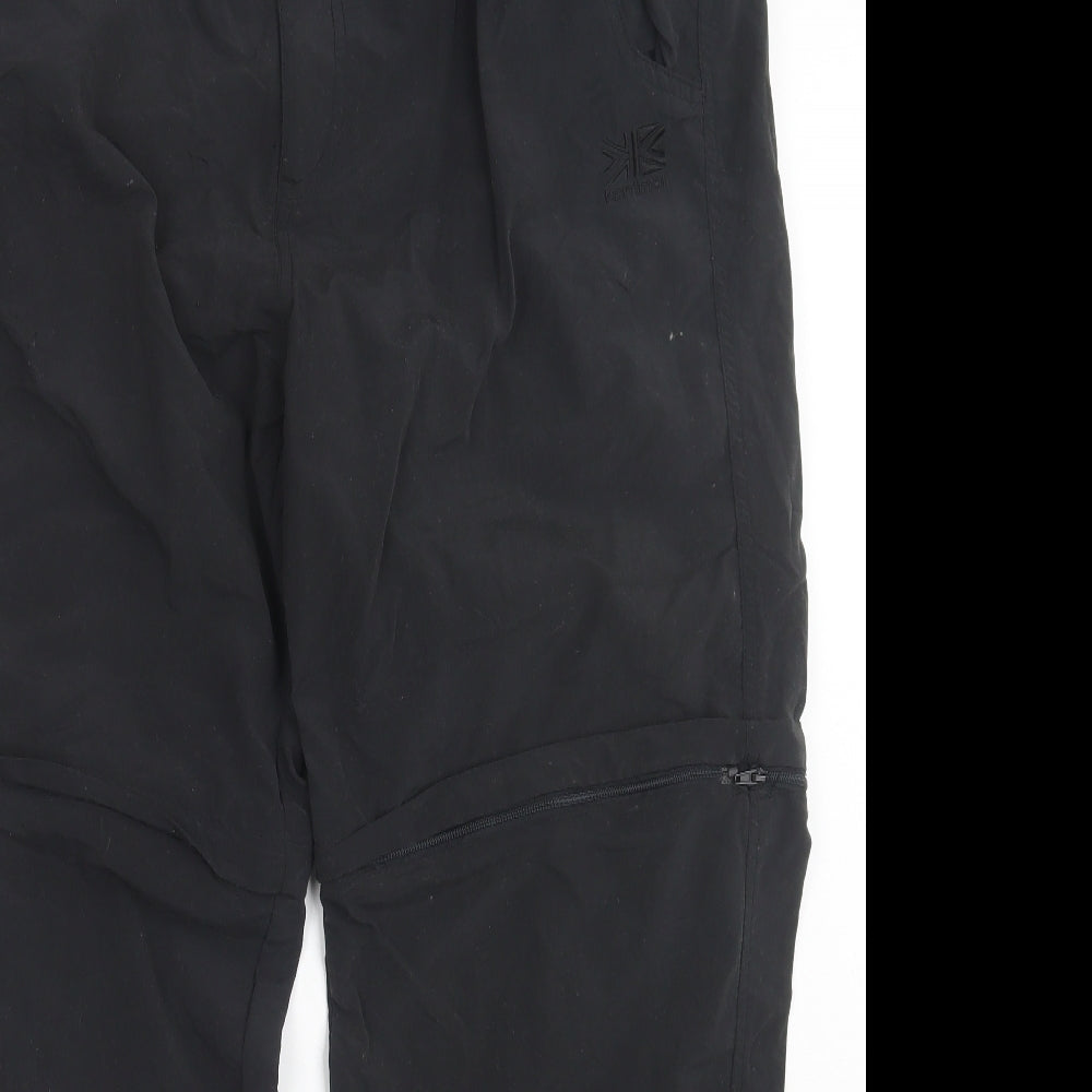 Karrimor Mens Grey Nylon Trousers Size XL L30 in Regular Button