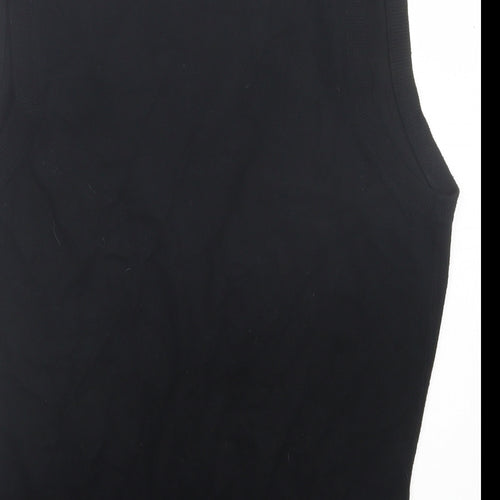 M&Co Womens Black V-Neck Viscose Cardigan Jumper Size M