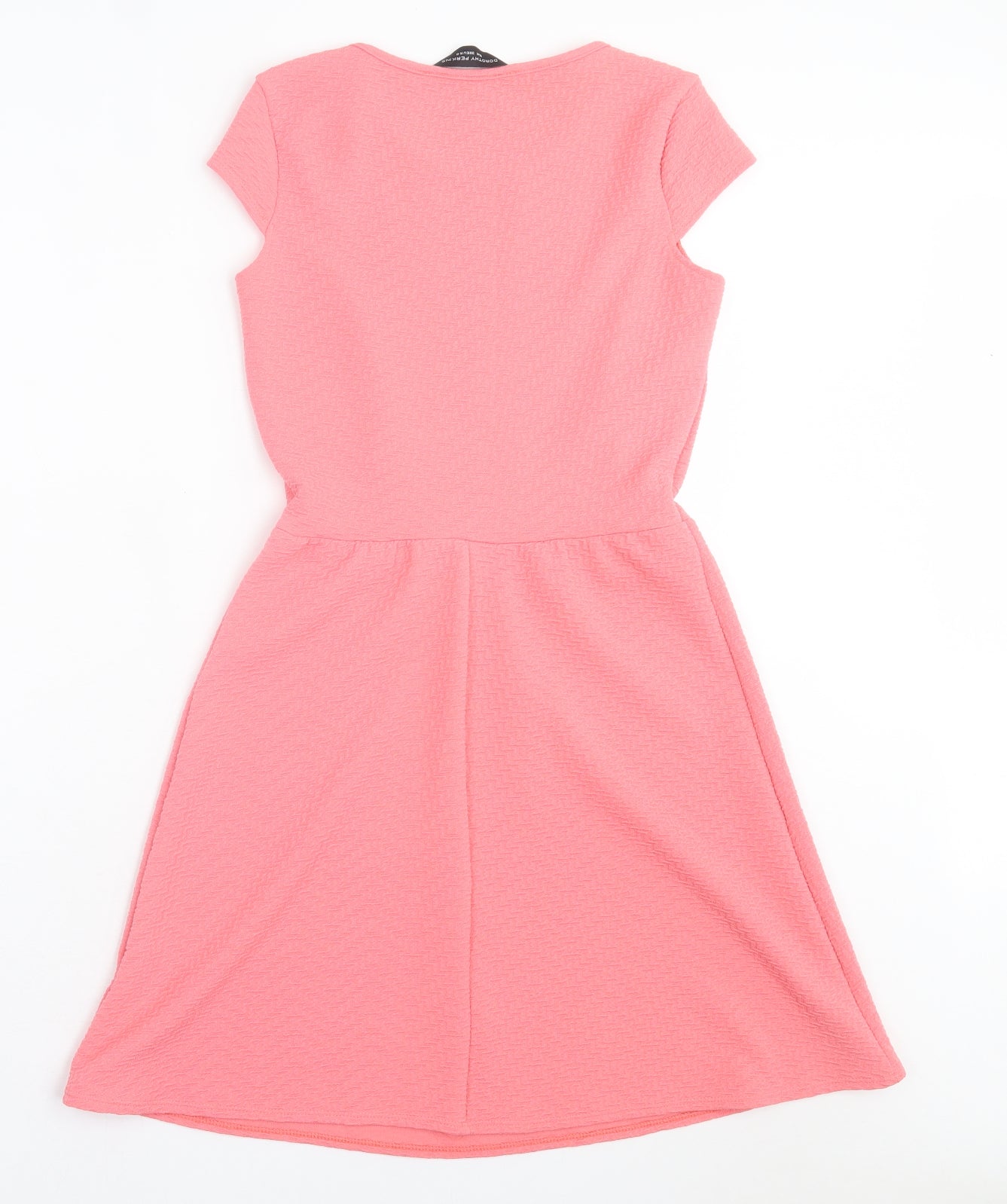 Dorothy Perkins Womens Pink Polyester Fit & Flare Size 8 Crew Neck Pullover