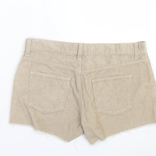 Gap Womens Beige Cotton Boyfriend Shorts Size 29 in L3 in Regular Button