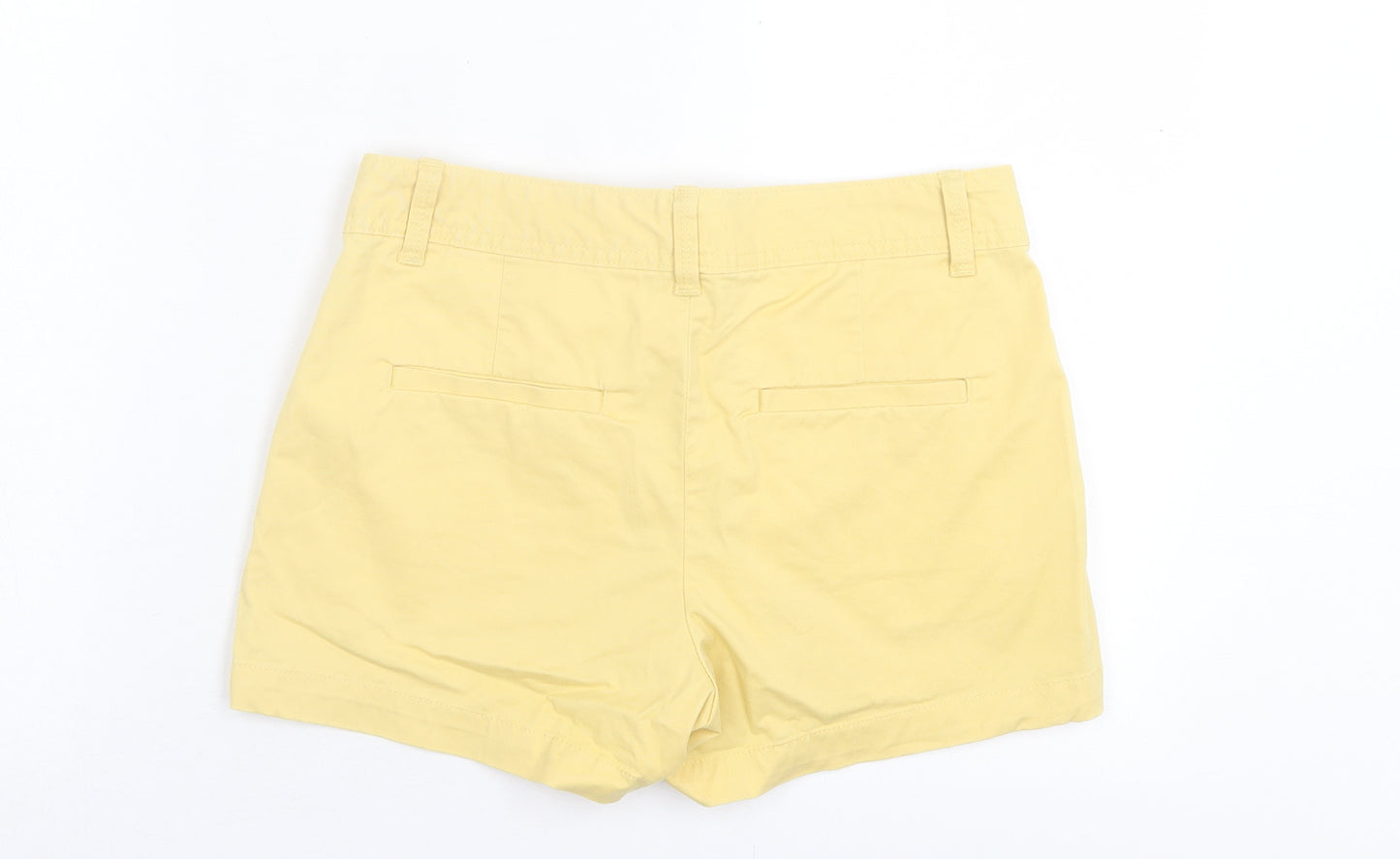 Gap Womens Yellow Cotton Boyfriend Shorts Size 6 L3 in Regular Hook & Eye
