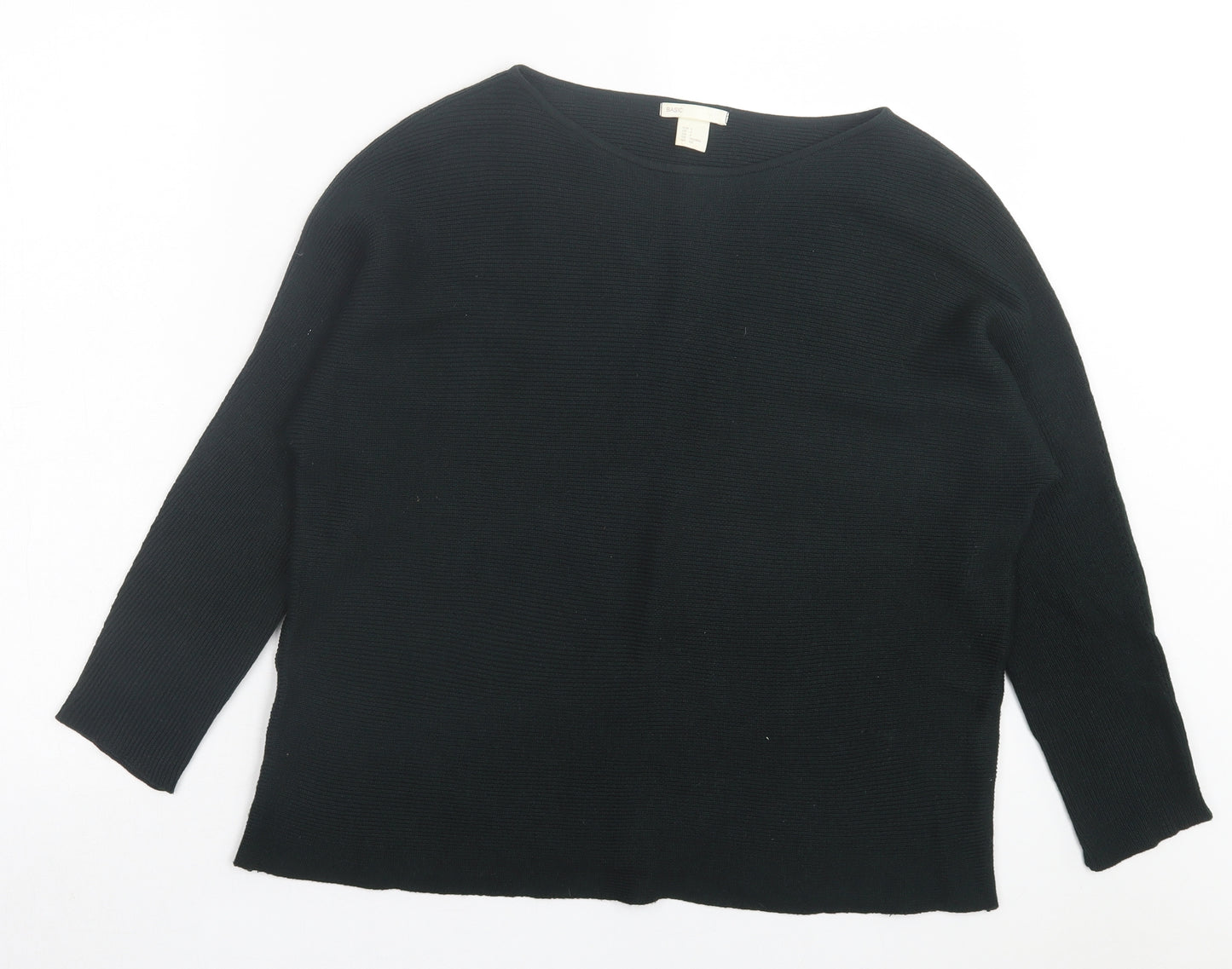H&M Womens Green Crew Neck Polyester Pullover Jumper Size S