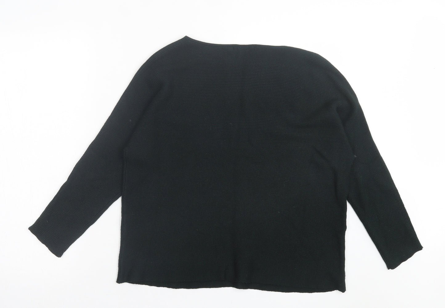 H&M Womens Green Crew Neck Polyester Pullover Jumper Size S