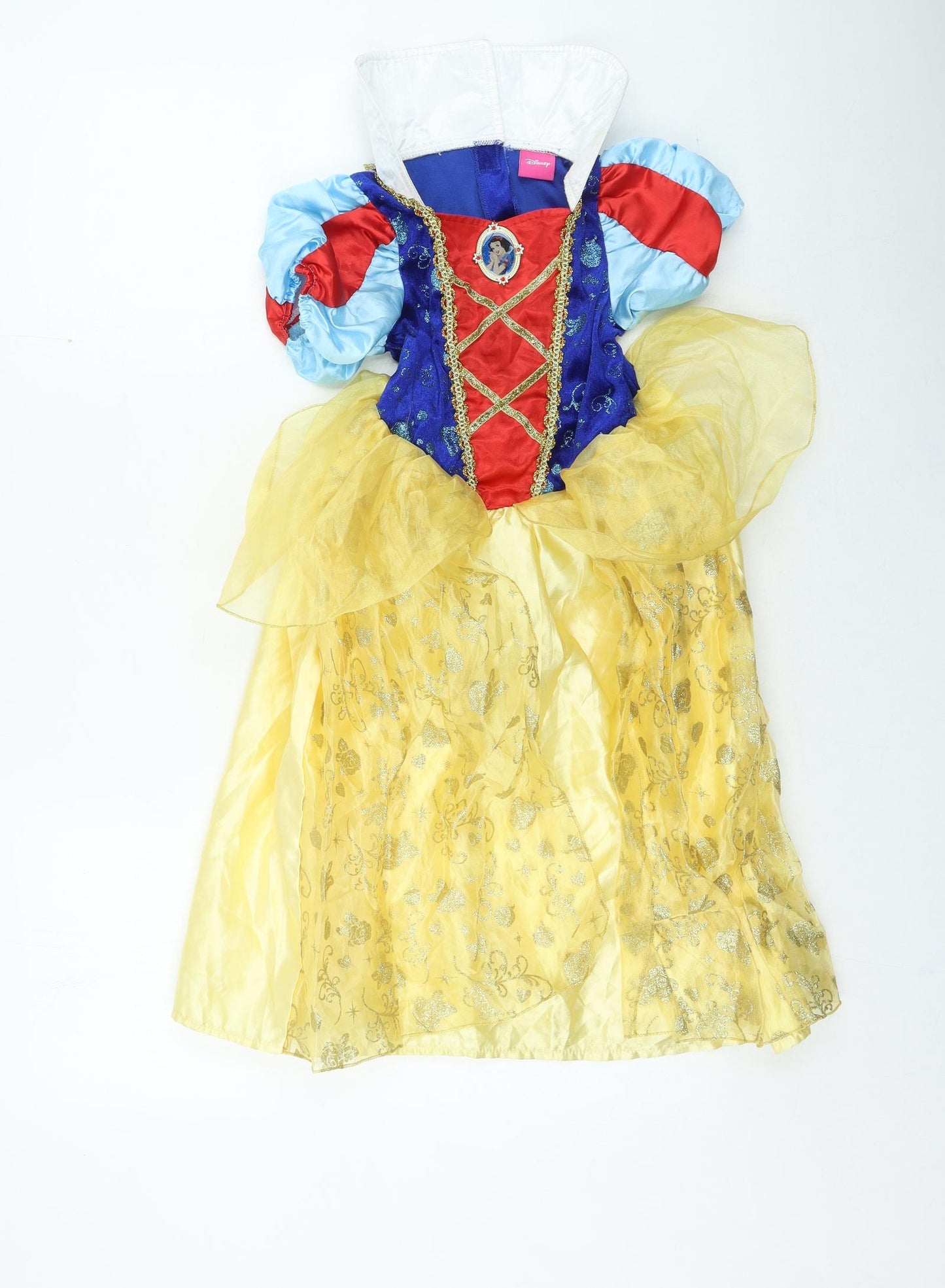Preworn Girls Multicoloured Polyester Fit & Flare Size 4-5 Years Square Neck - fancy dress disney