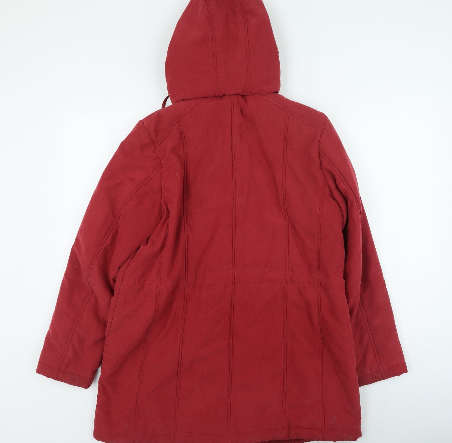 Bonmarché Womens Red Rain Coat Coat Size 14