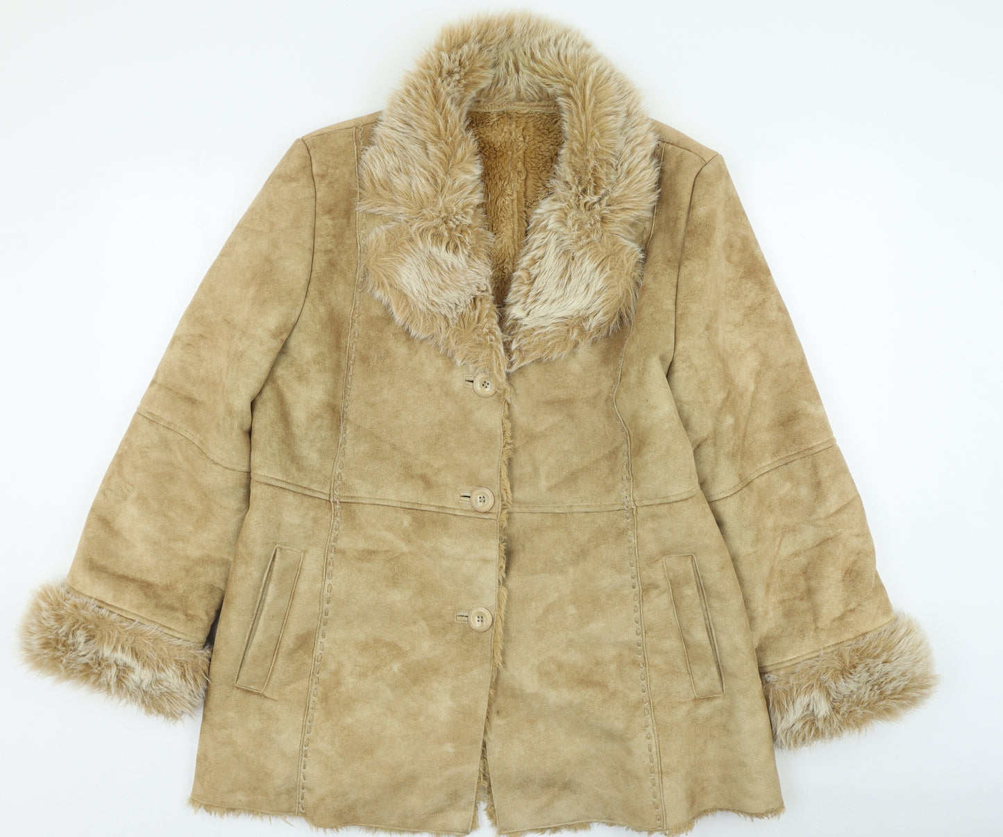 DASH Womens Brown Jacket Size 18