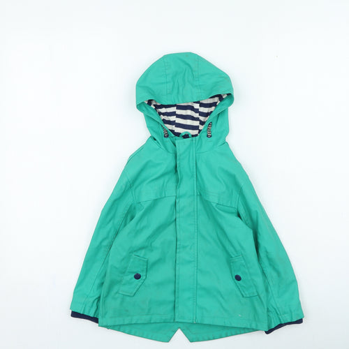 Dunnes Stores Boys Green Rain Coat Coat Size 3-4 Years