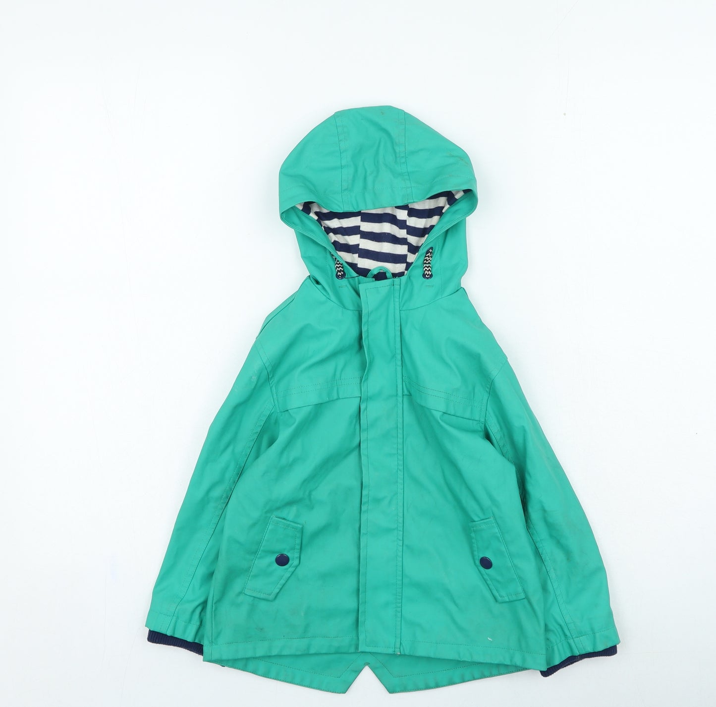 Dunnes Stores Boys Green Rain Coat Coat Size 3-4 Years