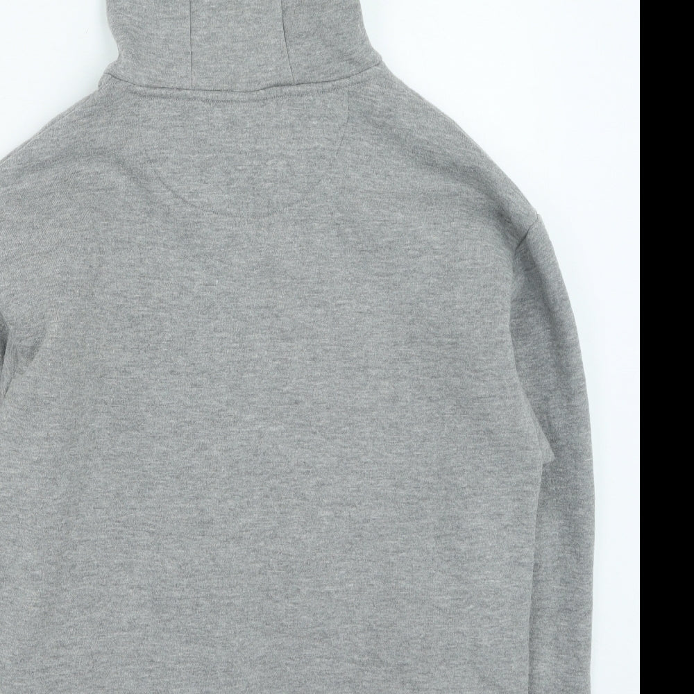 Primark Mens Grey Cotton Pullover Hoodie Size M - rick & morty