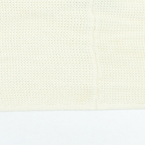 Primark Womens Beige Round Neck Cotton Cardigan Jumper Size S