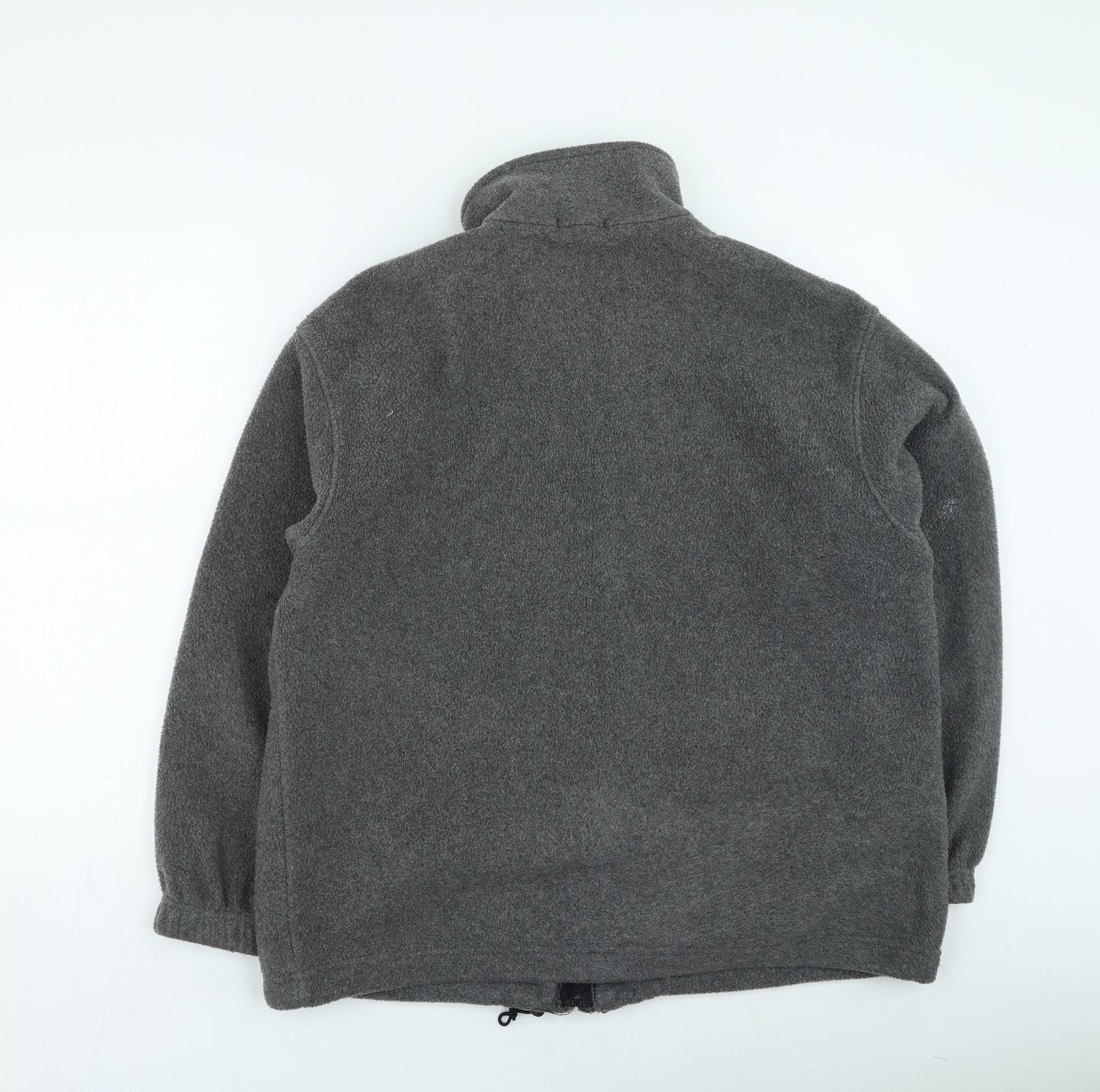 Marks and Spencer Womens Grey High Neck Polyester Full Zip Jumper Size 18