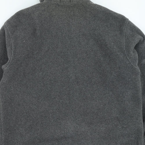 Marks and Spencer Womens Grey High Neck Polyester Full Zip Jumper Size 18