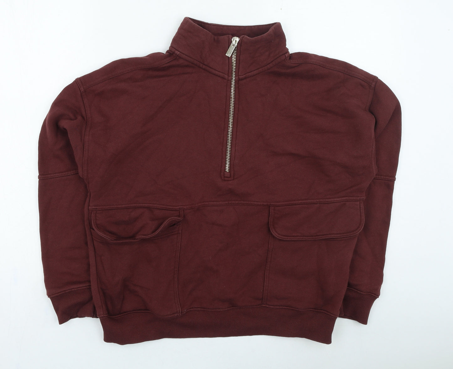 NEXT Womens Red Cotton Pullover Sweatshirt Size M