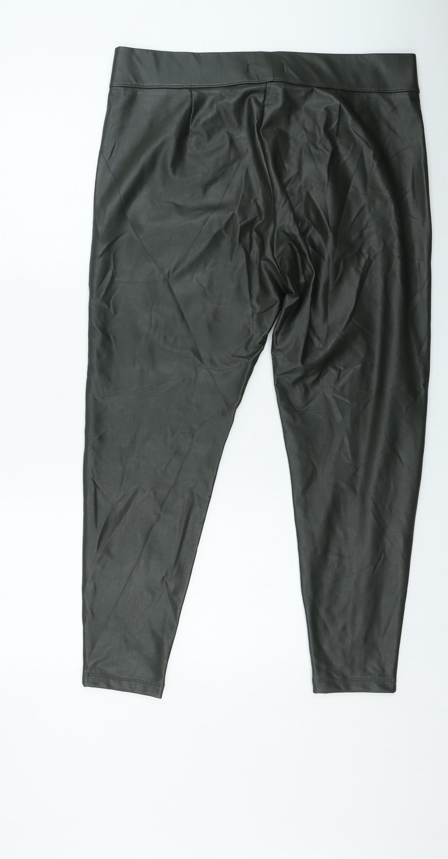 Marks and Spencer Womens Green Polyester Jegging Leggings Size 18 L27 in