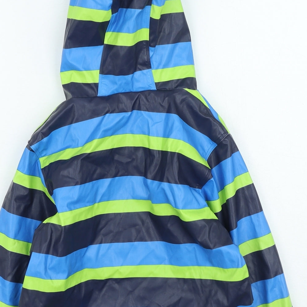 Lupilu Boys Multicoloured Striped Rain Coat Coat Size 2-3 Years - Dinosaur