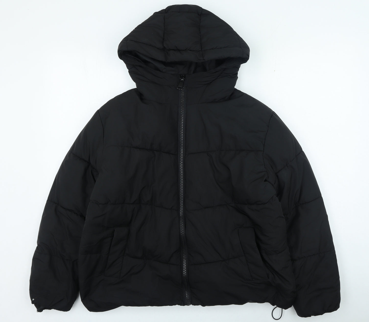 New look Womens Black Puffer Jacket Coat Size M