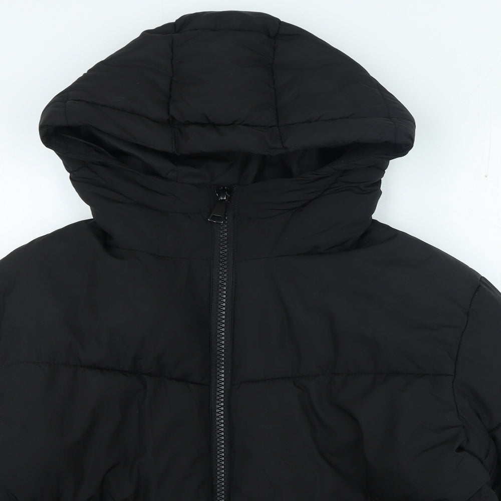 New look Womens Black Puffer Jacket Coat Size M