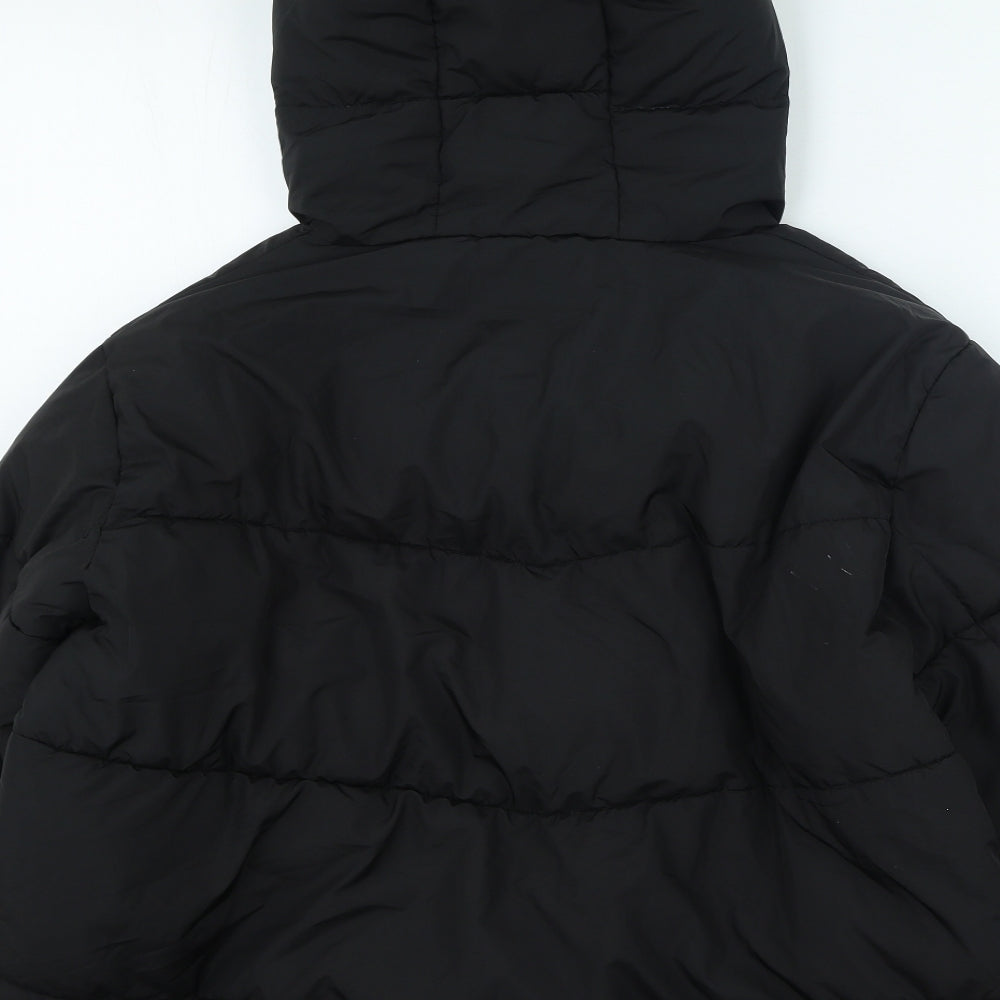 New look Womens Black Puffer Jacket Coat Size M