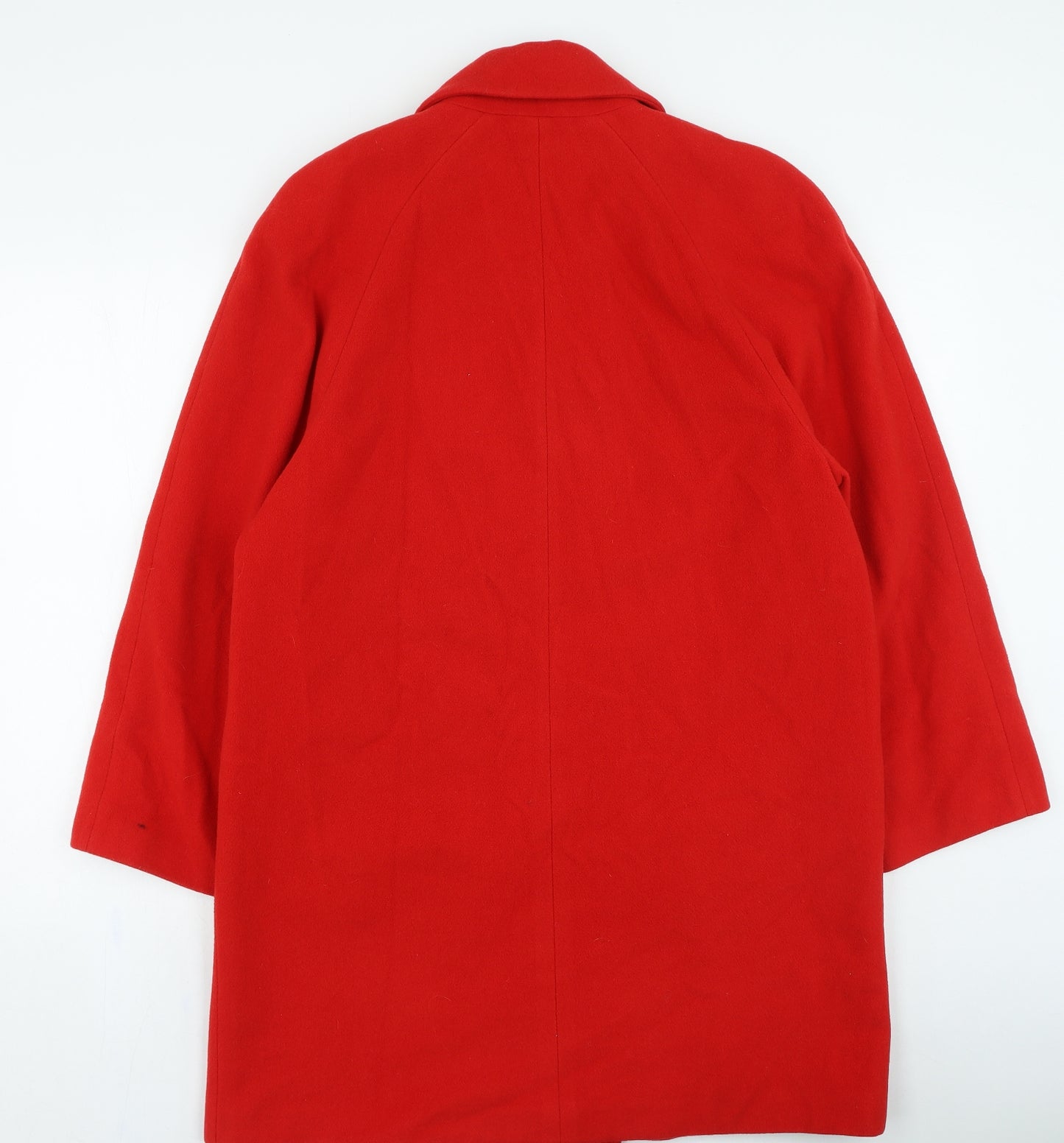 Mansfield Womens Red Trench Coat Coat Size 12