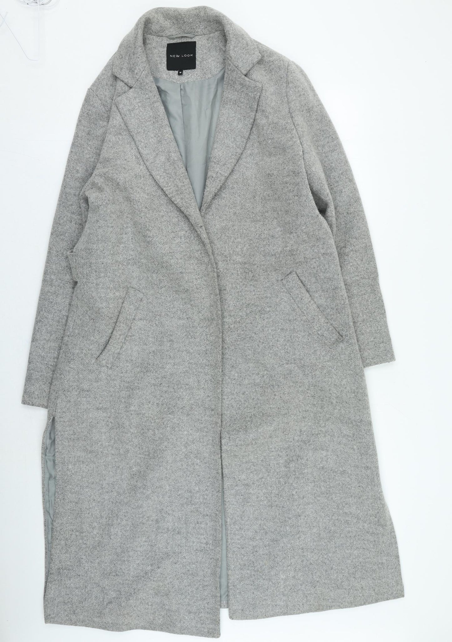 New Look Womens Grey Trench Coat Coat Size 14