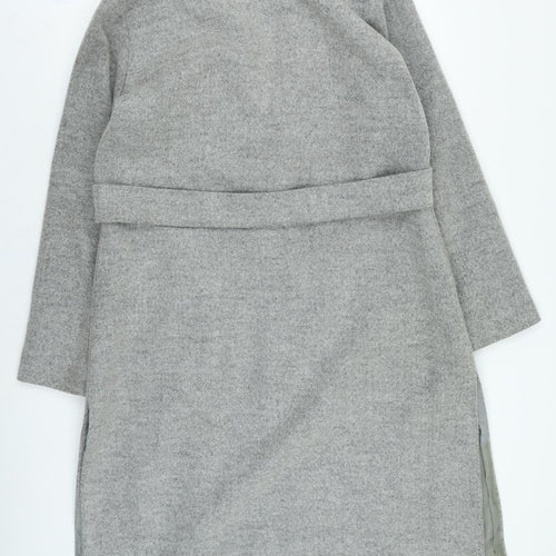 New Look Womens Grey Trench Coat Coat Size 14
