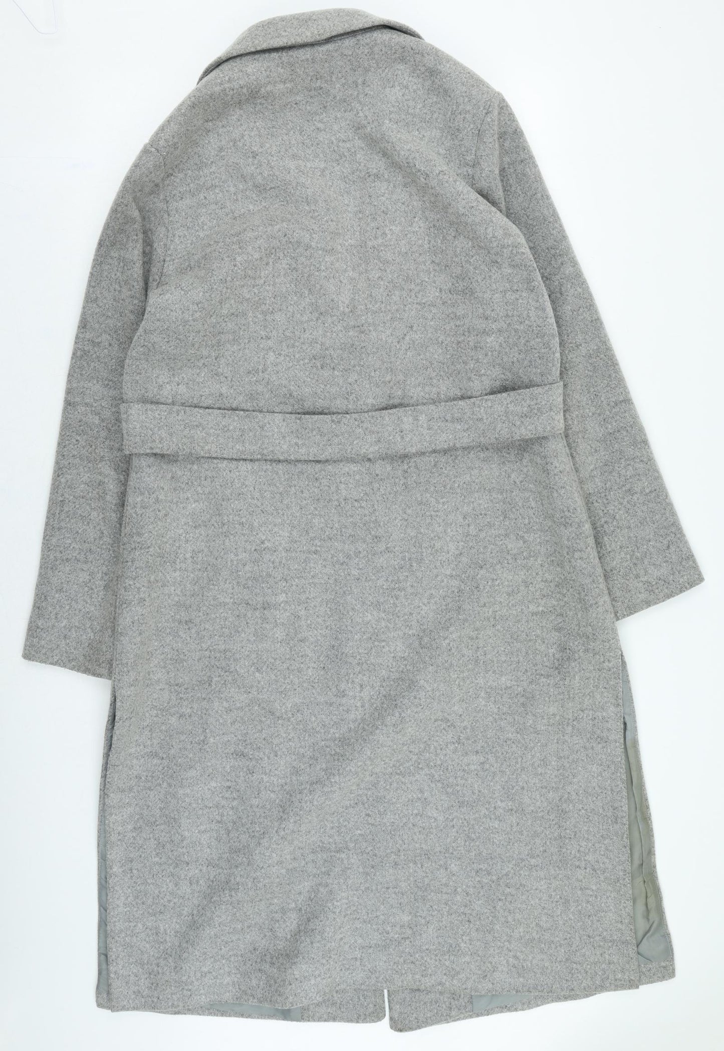 New Look Womens Grey Trench Coat Coat Size 14