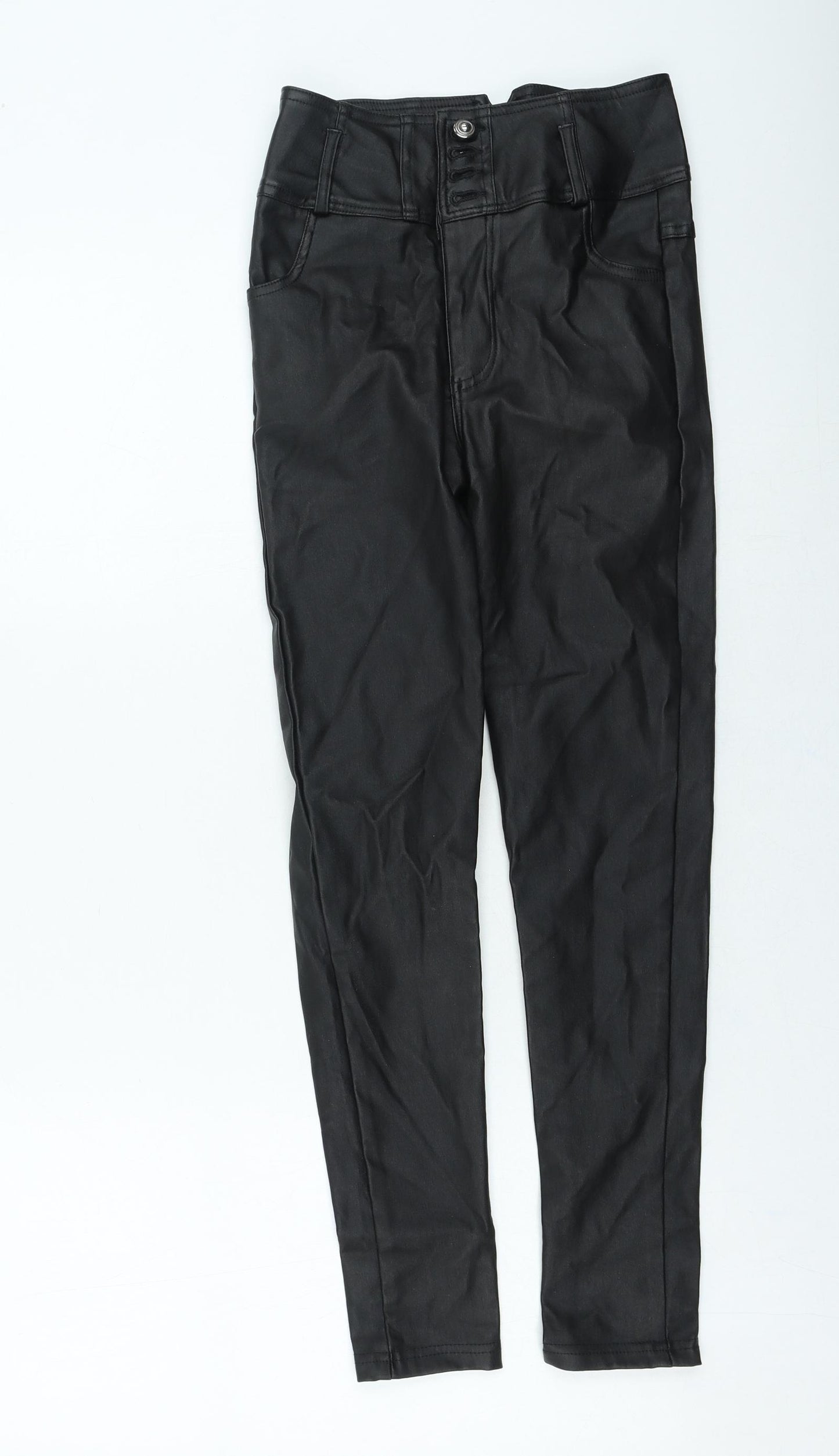 Preworn Womens Black Polyester Jegging Leggings Size S L25 in