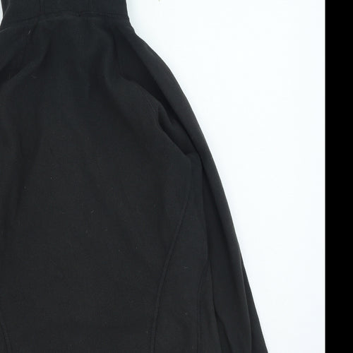 The North Face Womens Black Round Neck Polyester Full Zip Jumper Size M