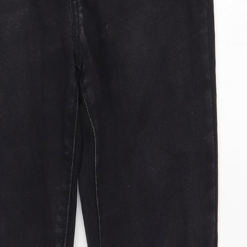 New Look Girls Black Cotton Skinny Jeans Size 12 Years Regular Button