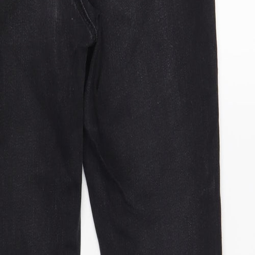 New Look Girls Black Cotton Skinny Jeans Size 12 Years Regular Button
