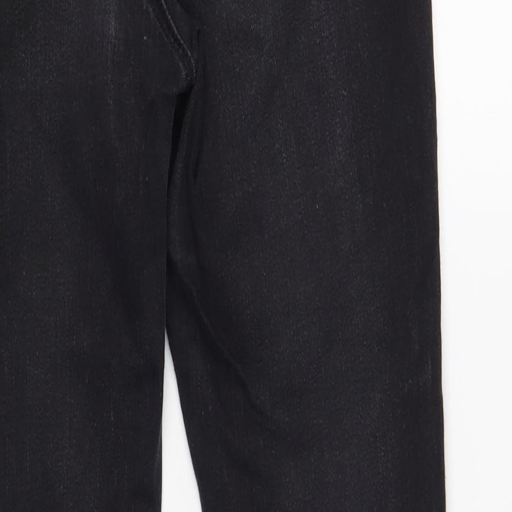 New Look Girls Black Cotton Skinny Jeans Size 12 Years Regular Button