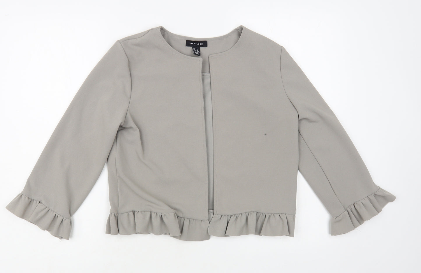 New Look Womens Grey Jacket Blazer Size 8