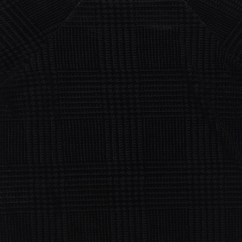 Marks and Spencer Womens Black Polyamide Basic Blouse Size 12 Boat Neck