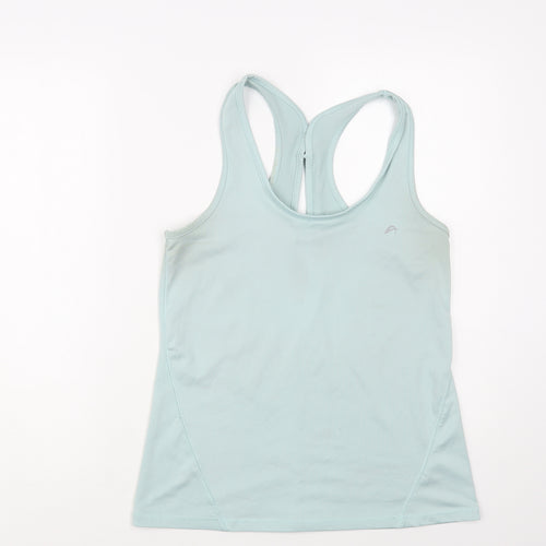 F&F Womens Blue Polyester Pullover Tank Size 14 Scoop Neck Pullover