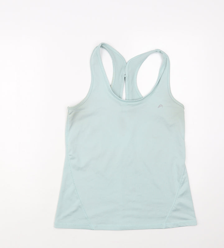 F&F Womens Blue Polyester Pullover Tank Size 14 Scoop Neck Pullover