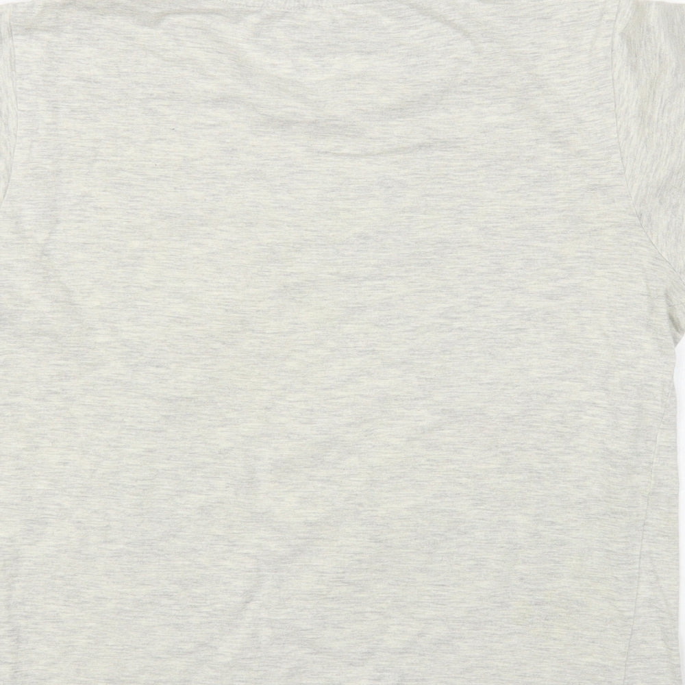 Primark Boys Grey Cotton Pullover T-Shirt Size 11-12 Years Crew Neck Pullover - T-Rex