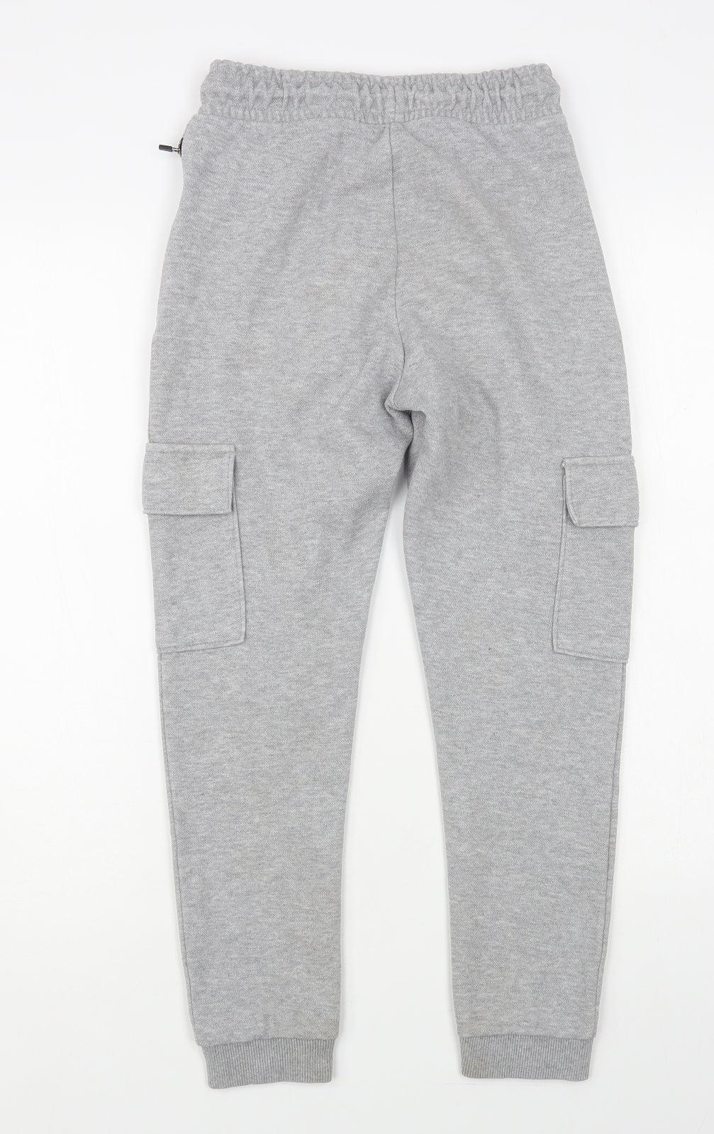 George Boys Grey Cotton Jogger Trousers Size 10-11 Years Regular Drawstring