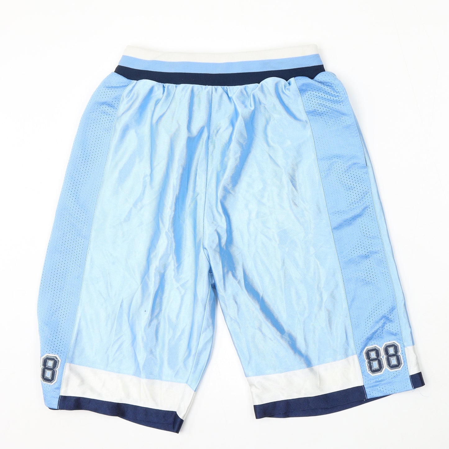 D-Non Mens Blue Polyester Sweat Shorts Size S L10 in Regular