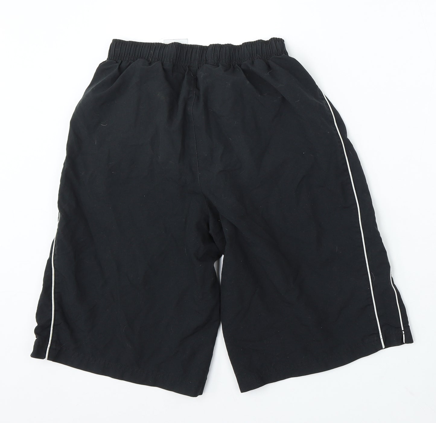 Nike Boys Black Polyester Sweat Shorts Size 13-14 Years Regular