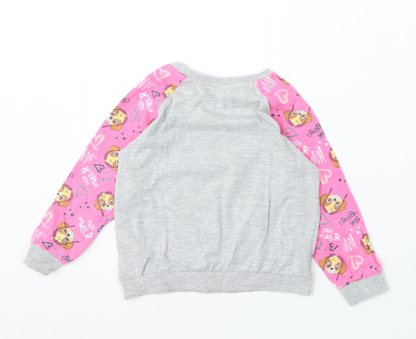 TU Girls Multicoloured Cotton Basic T-Shirt Size 3-4 Years Round Neck - Paw Patrol