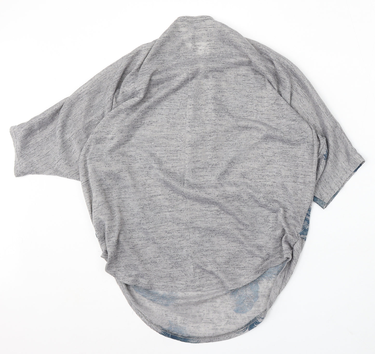 Apricot Womens Grey Round Neck Geometric Polyester Pullover Jumper Size S