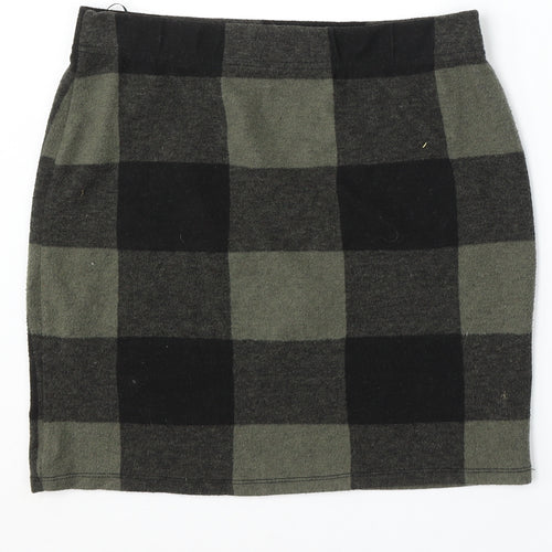 Select Womens Green Geometric Polyester Straight & Pencil Skirt Size 12