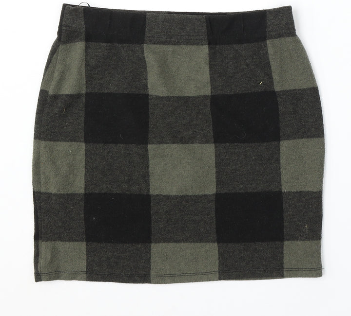 Select Womens Green Geometric Polyester Straight & Pencil Skirt Size 12
